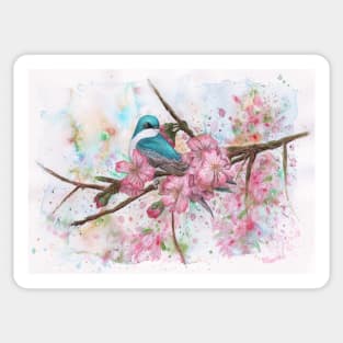 Tree Swallow Watercolor Sticker